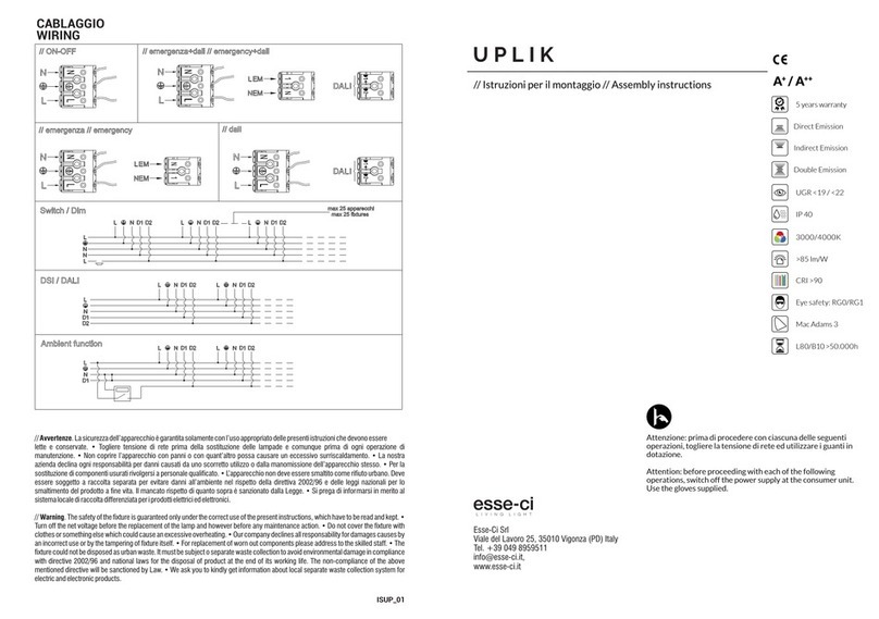 Esseci UPLIK Assembly instructions