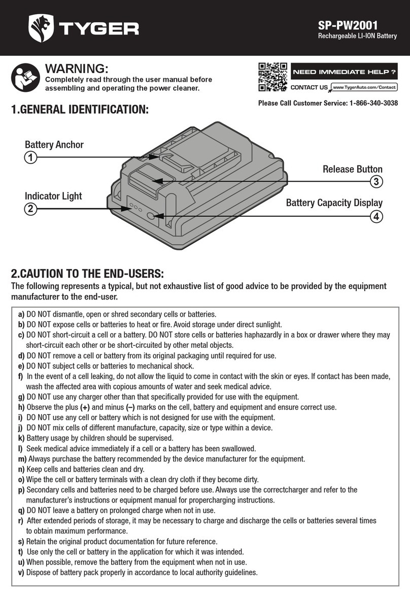 Tyger SP-PW2001 quick start guide