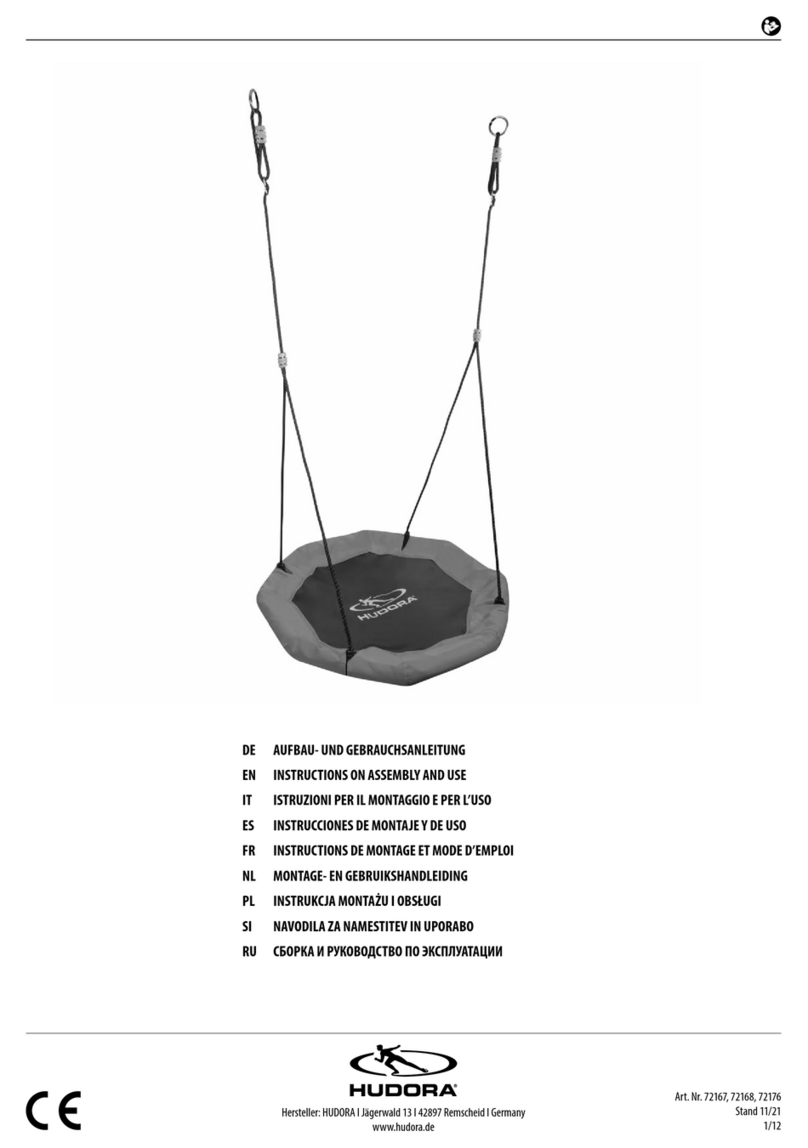 Hudora Nest Swing Octagon 70 INSTRUCTIONS ON ASSEMBLY AND USE