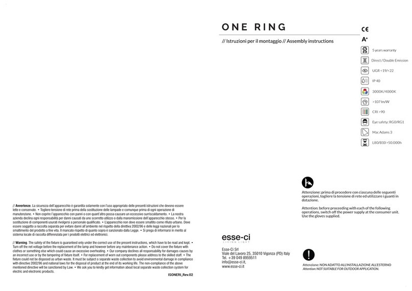 Esseci ONE RING Assembly instructions