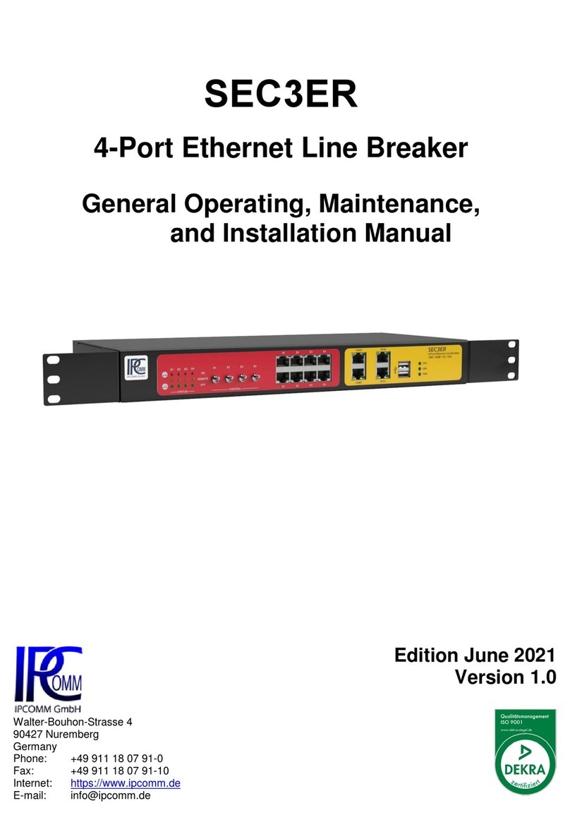 IPCOMM SEC3ER User manual