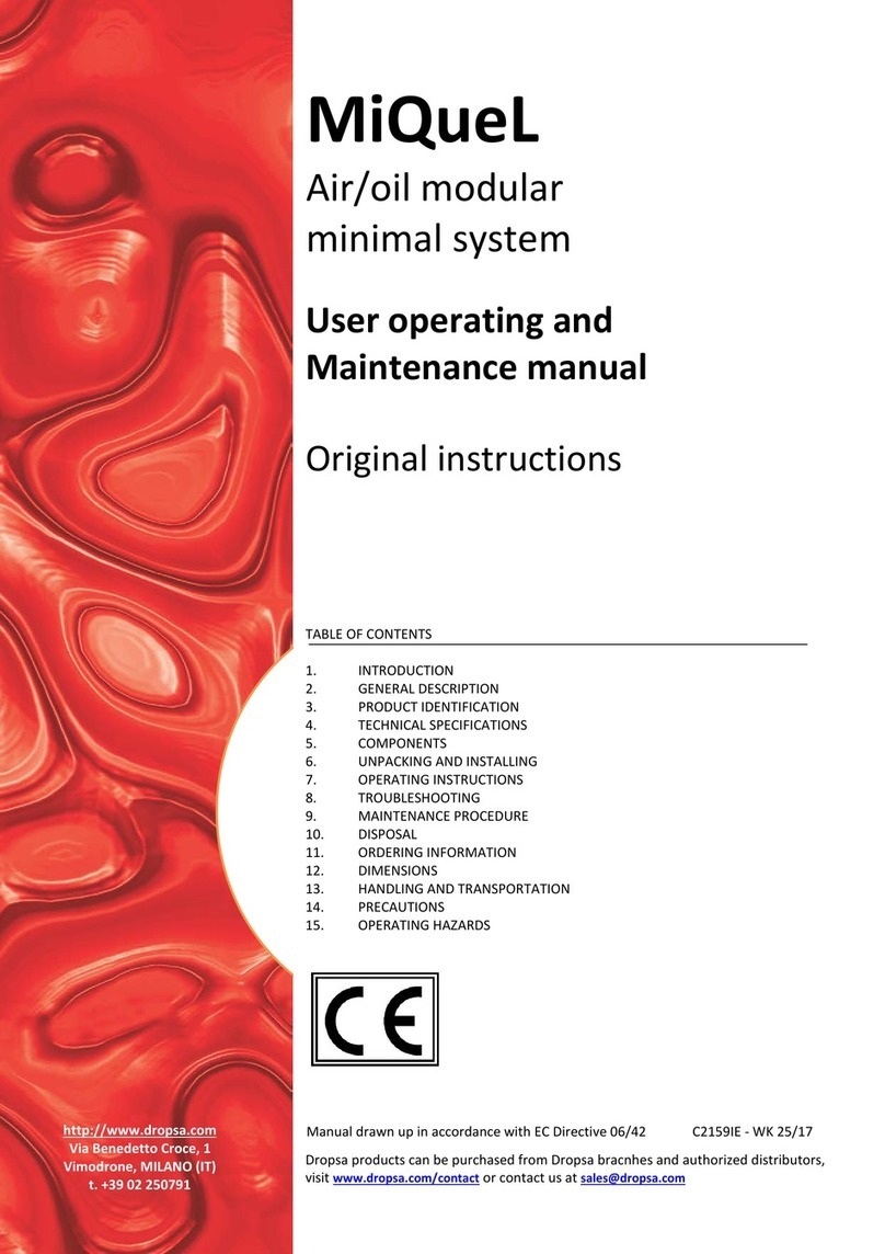 DROPSA MiQueL User Operating and Maintenance Manual DROPSA MiQueL User Operating and Maintenance Manual