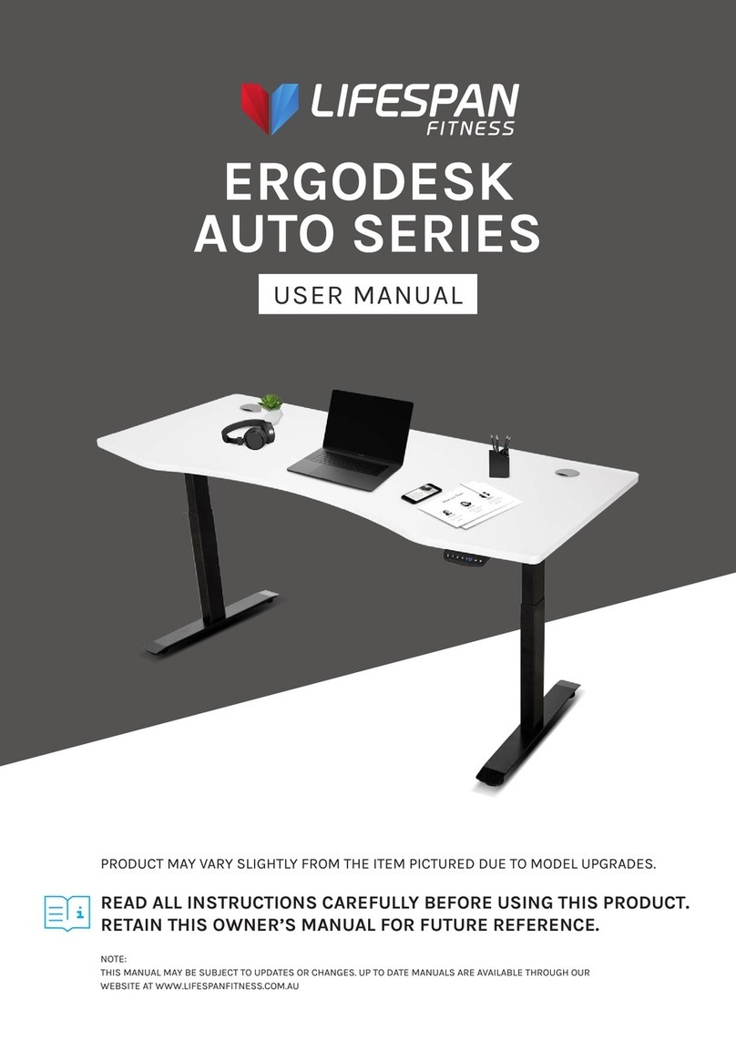Life Span ERGODESK AUTO Series User manual