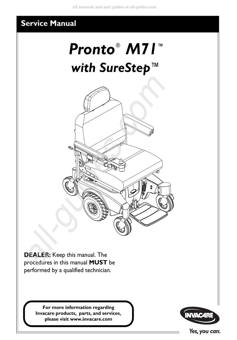 Invacare Pronto M71 Base User manual Invacare Pronto M71 Base User manual