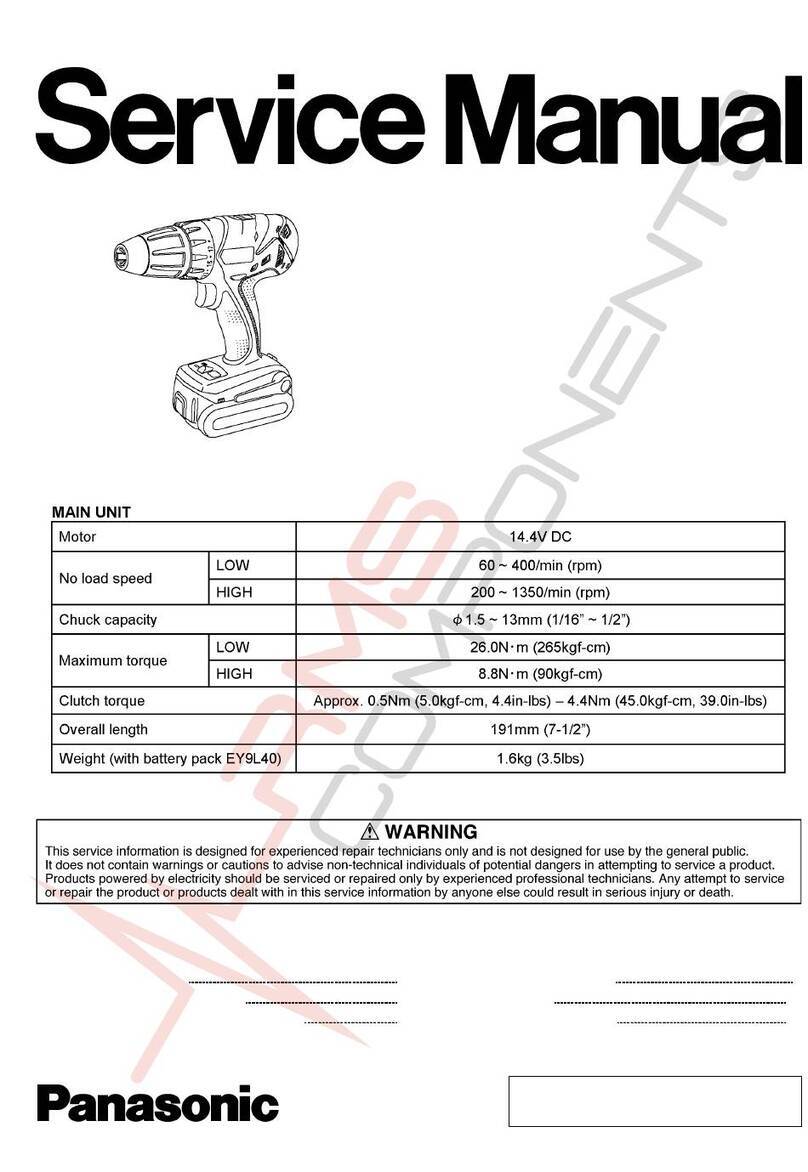 Panasonic EY7440-X8 User manual Panasonic EY7440-X8 User manual