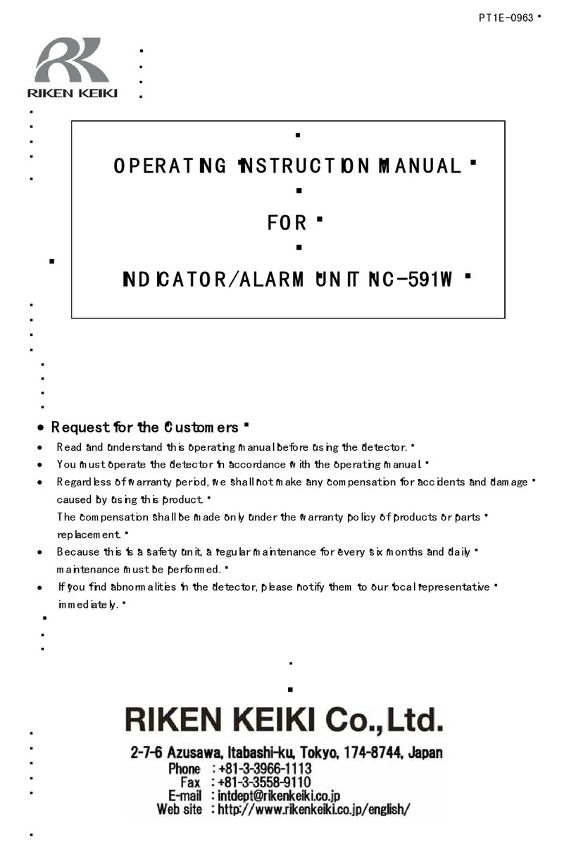Riken Keiki NC-591W Operating instructions manual