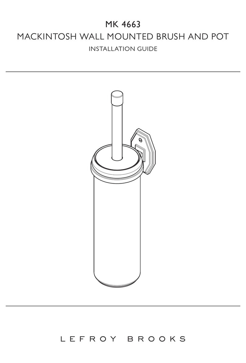Lefroy Brooks Mackintosh MK 4663 installation guide