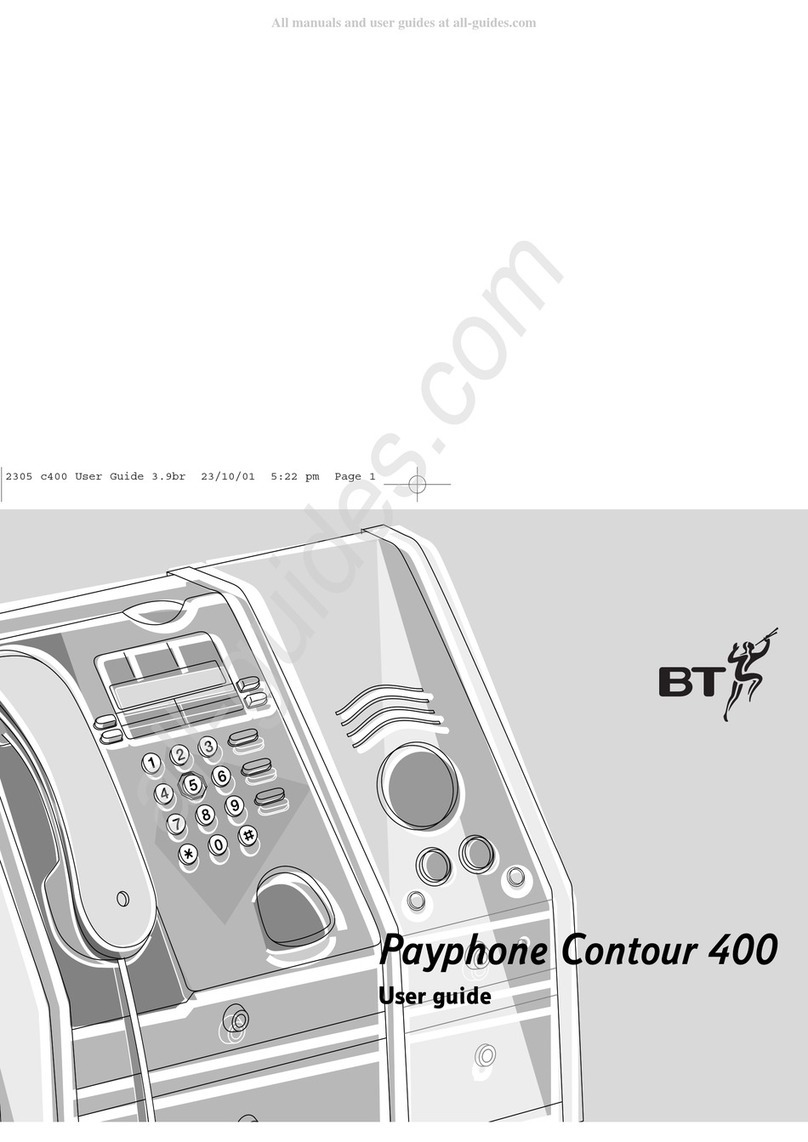 BT Payphone Contour 400 user guide