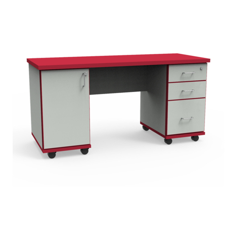WB Manufacturing Jackson Desk TD2000-AC User manual