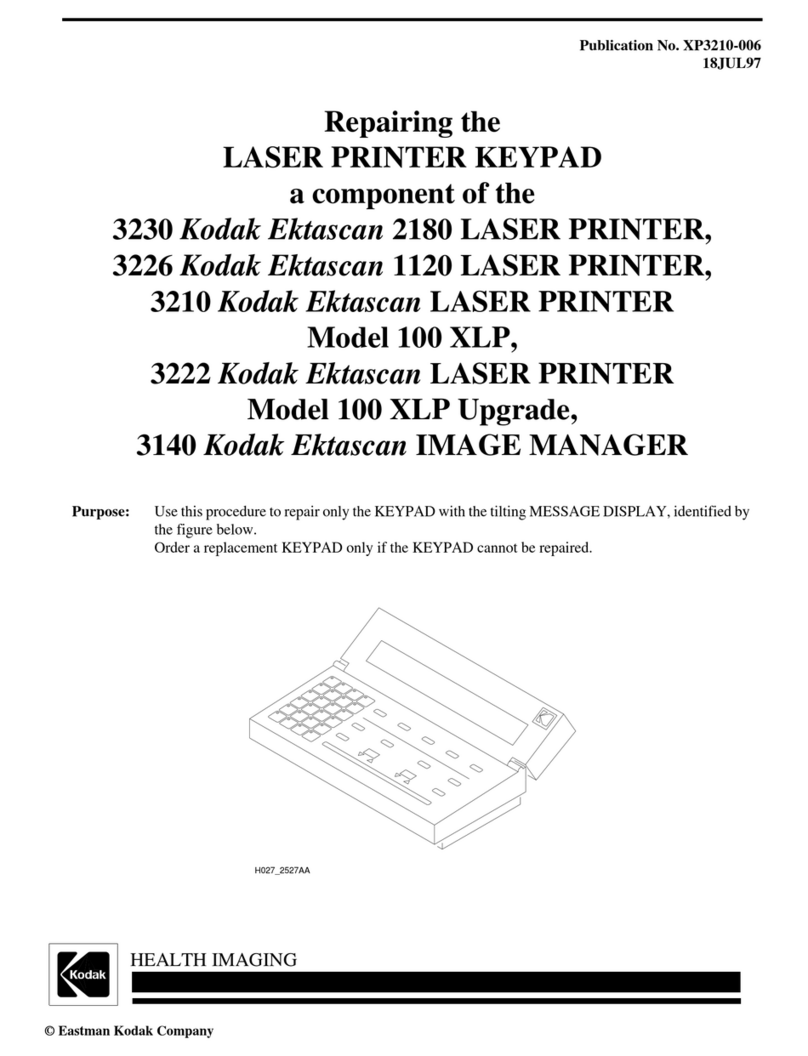 Kodak Ektascan 2180 User manual Kodak Ektascan 2180 User manual