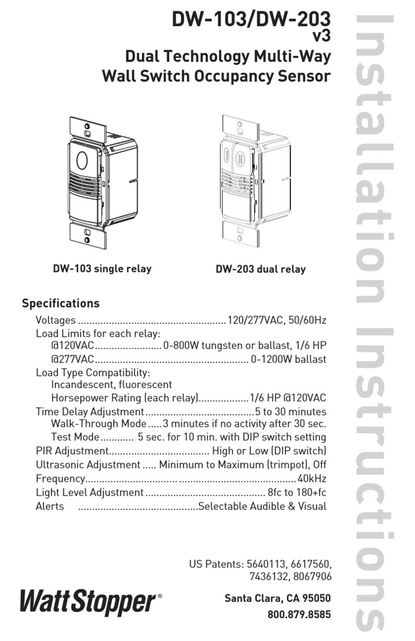 wattstopper DW-103 User manual