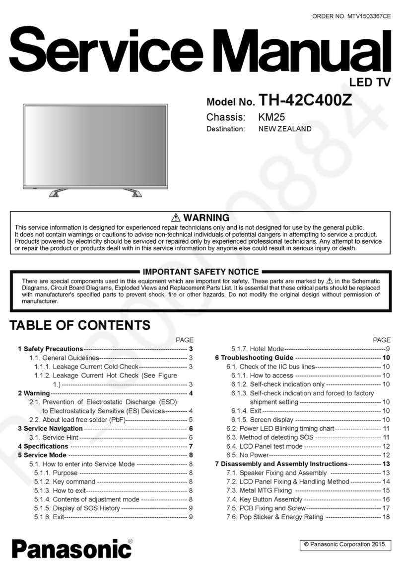 Panasonic TH-42C400Z User manual