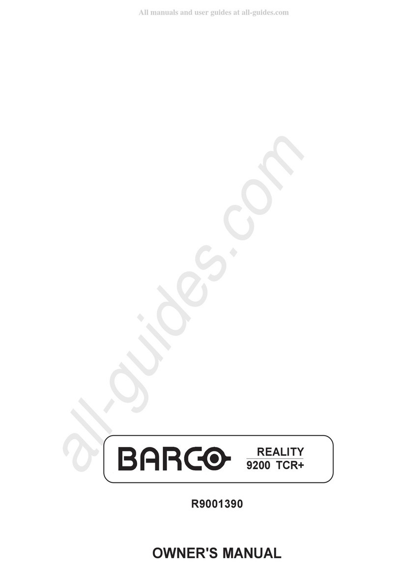 Barco R9001390 User manual
