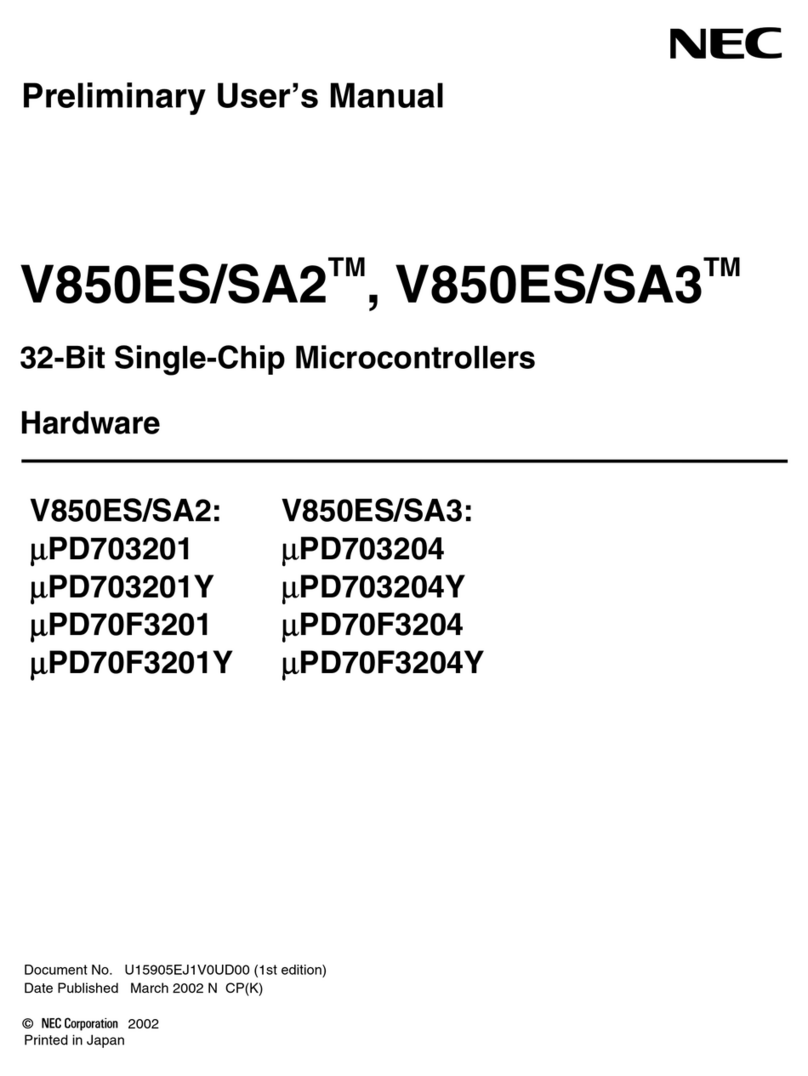 NEC V850ES/SA2 UPD703201 manual