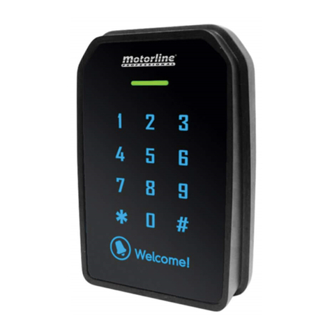 Motorline professional MHACA12PMBE User& installer's manual