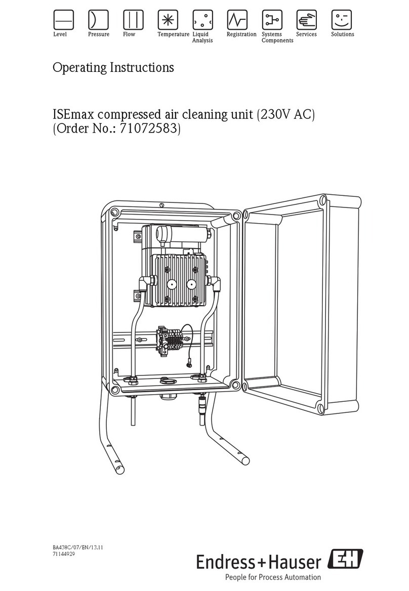 Endress+Hauser ISEmax 71072583 operating instructions