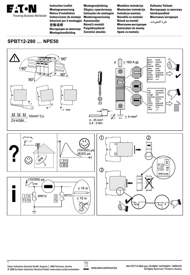 Eaton SPBT12-280 NPE50 Series Manual
