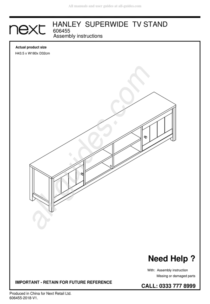 Next HANLEY SUPERWIDE 606455 User manual Next HANLEY SUPERWIDE 606455 User manual