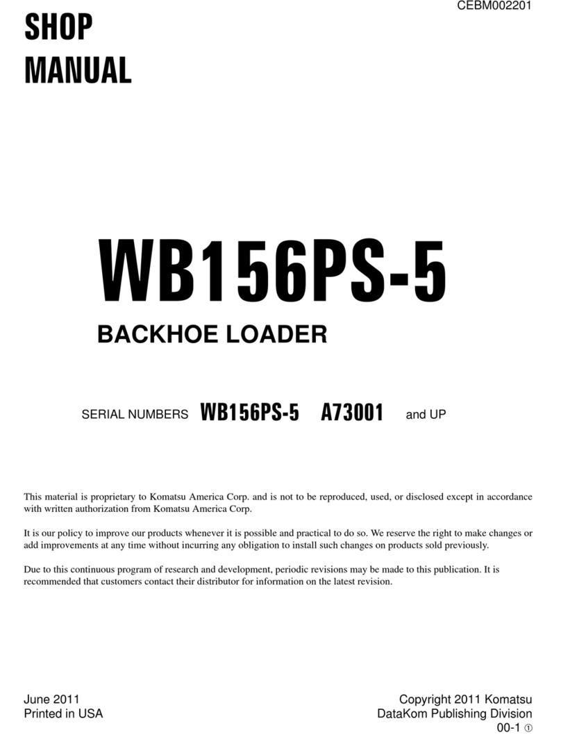 Komatsu WB156PS-5 Install guide