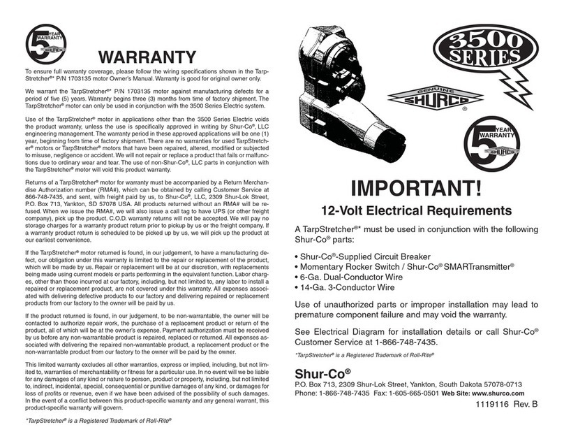 Shurco 3500 Series quick start guide Shurco 3500 Series quick start guide