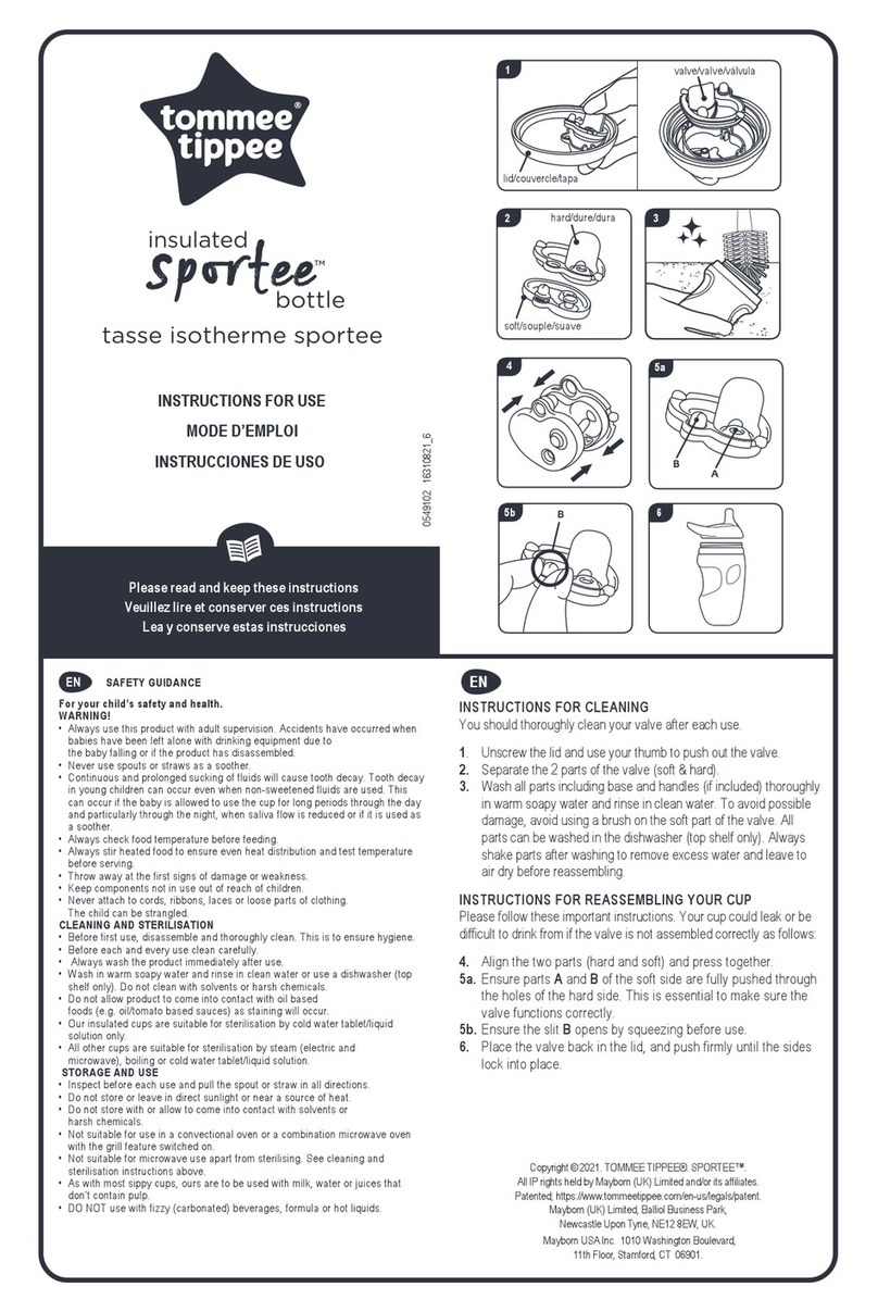 Tommee Tippee sportee User manual Tommee Tippee sportee User manual