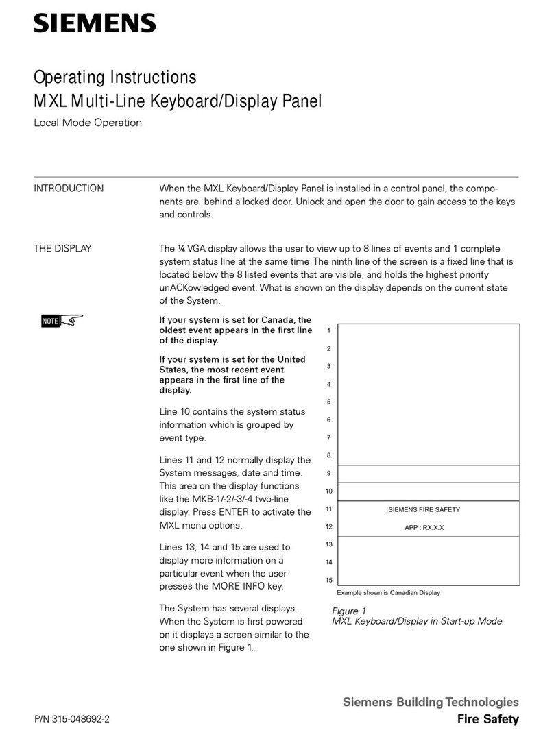 Siemens MKB-1 operating instructions