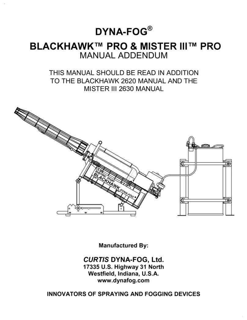 Dyna-Fog BLACKHAWK PRO Manual addendum