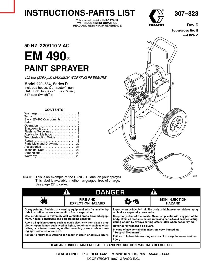 Graco EM 490 Operation manual