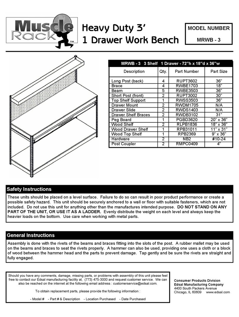 Muscle Rack MRWB-3 Assembly instructions
