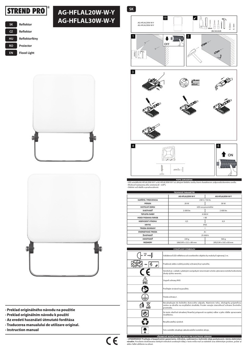 Strend Pro AG-HFLAL20W-W-Y instruction manual