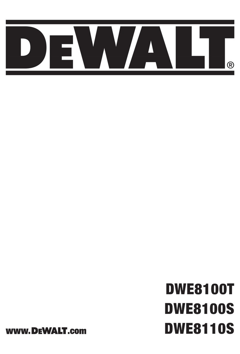 DeWalt DWE8100T User manual