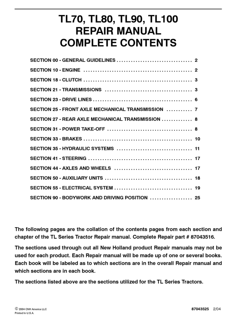 New Holland TL70 Operating instructions