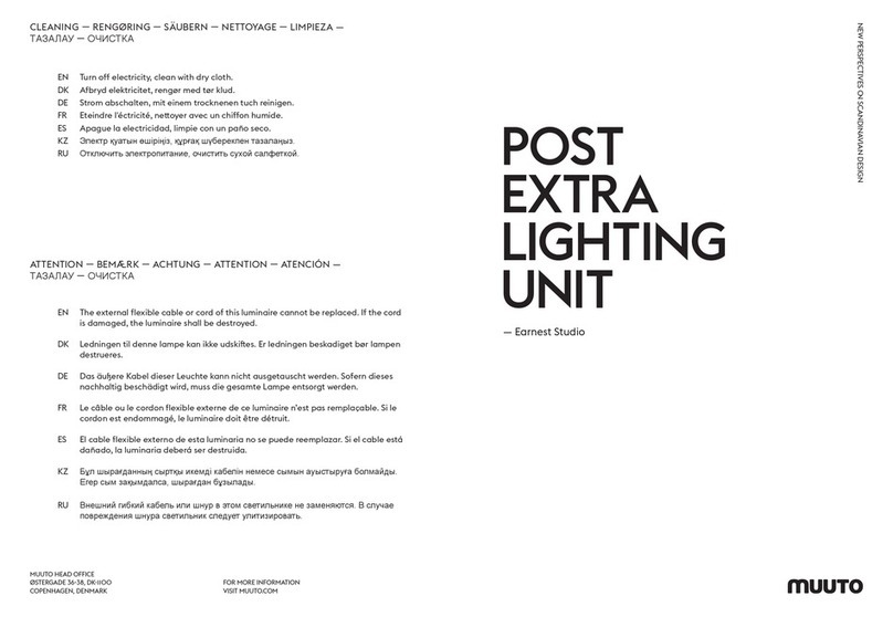 muuto POST EXTRA LIGHTING UNIT quick start guide