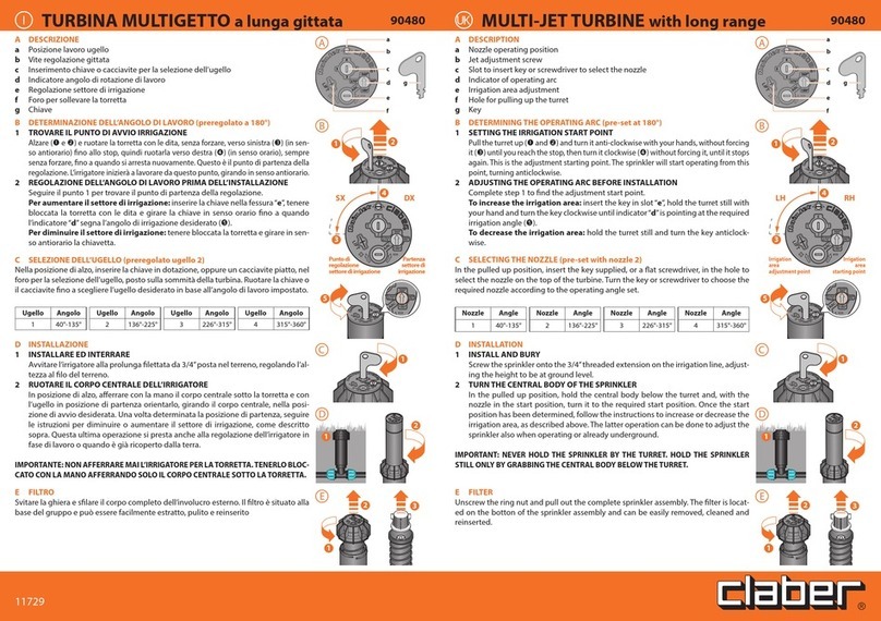 claber 90480 User manual
