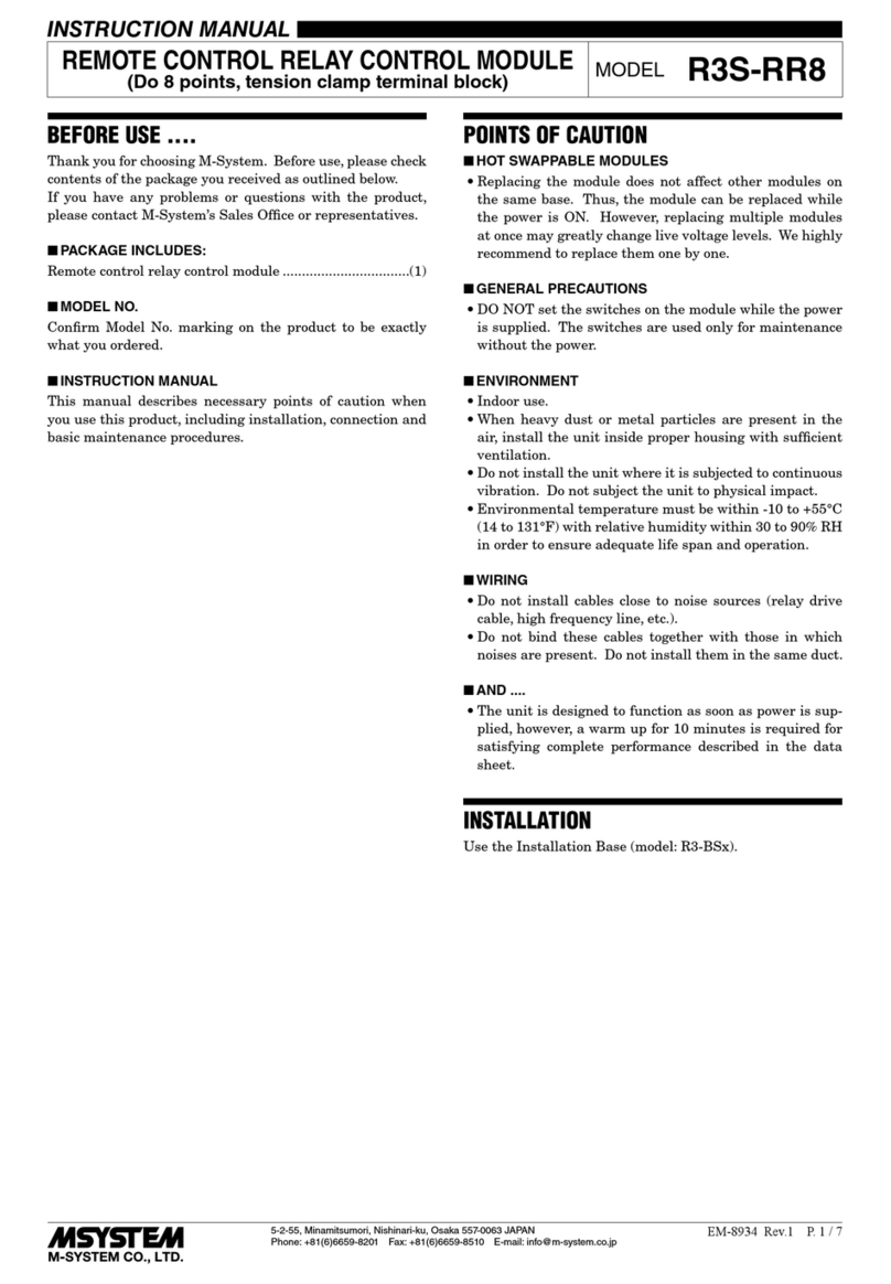 M-system R3S-RR8 User manual
