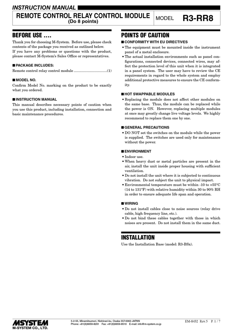 M-system R3-RR8 User manual