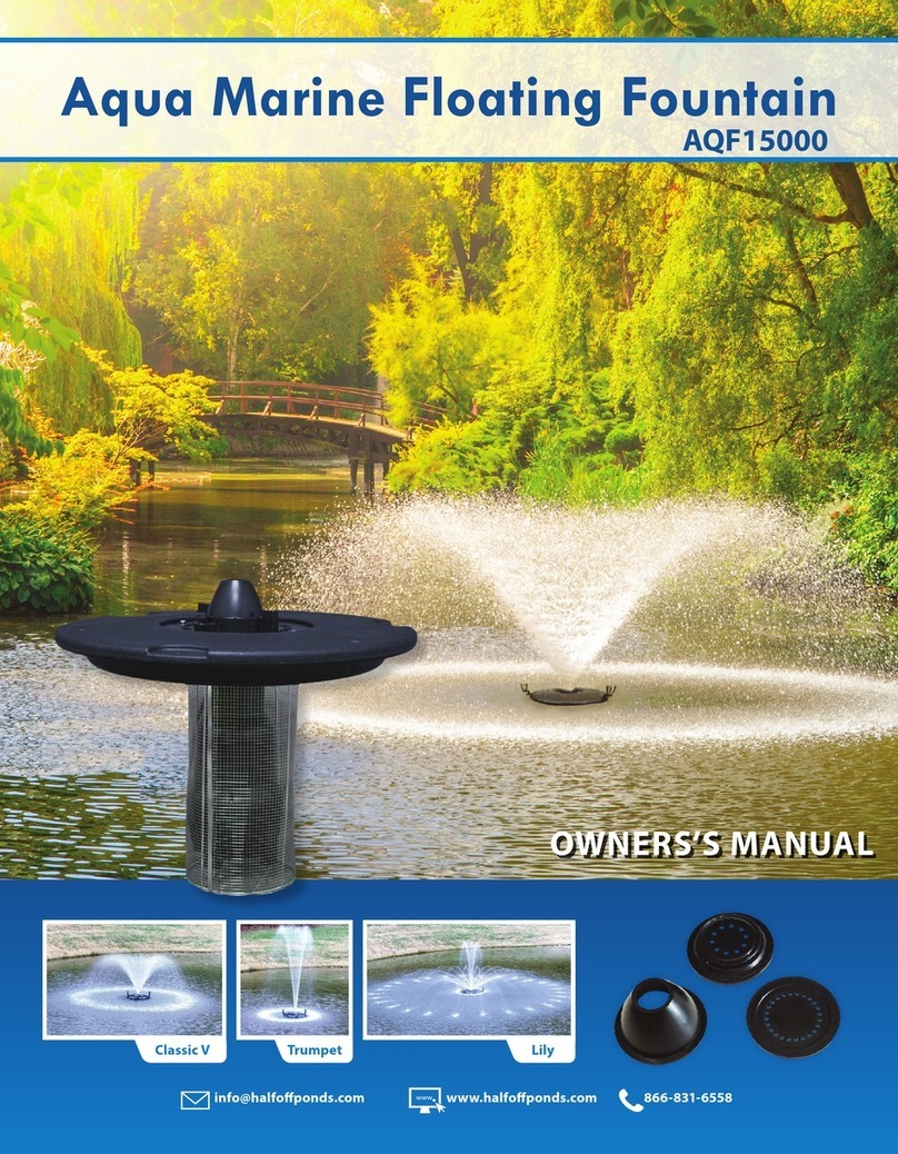 Anjon Aqua Marine AQF15000 owner's manual