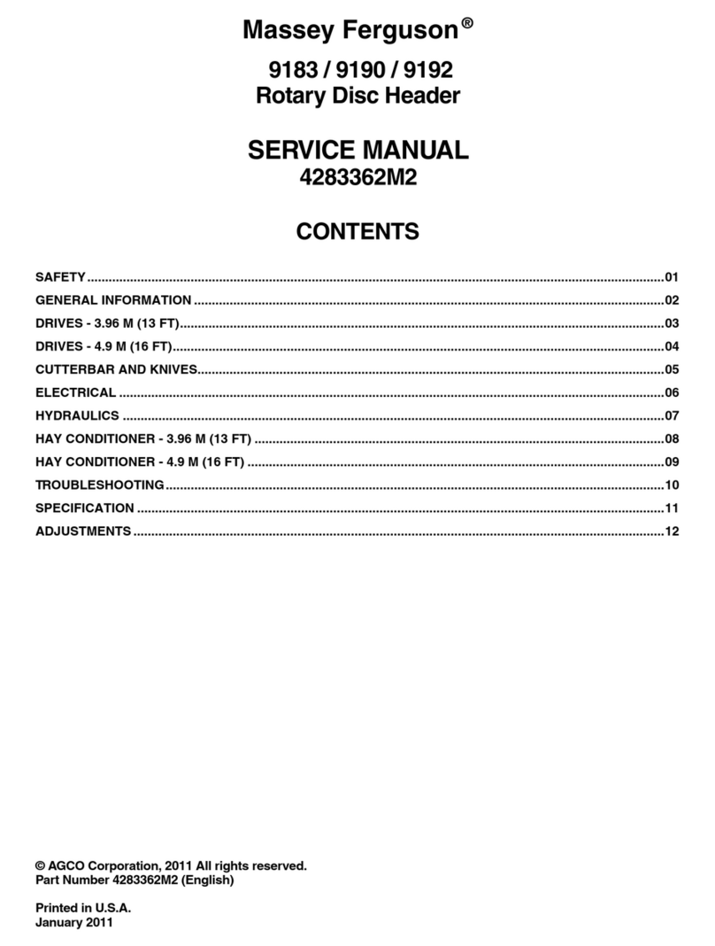 MASSEY FERGUSON 9183 Service manual