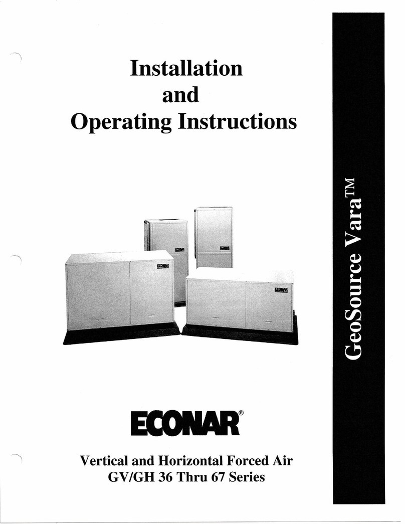 Econar GeoSource Vara GV Series User manual