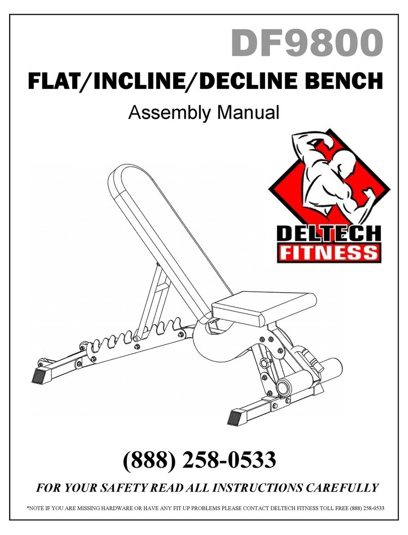 Deltech Fitness DF9800 Assembly manual