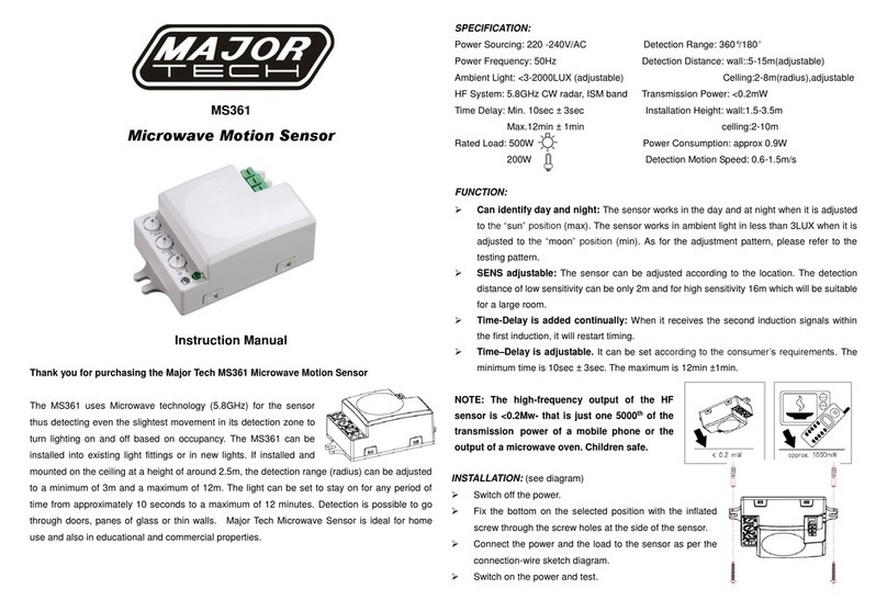 Major tech MS361 instruction manual Major tech MS361 instruction manual