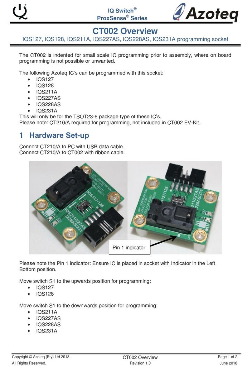Azoteq IQ Switch - ProxSense Series manual