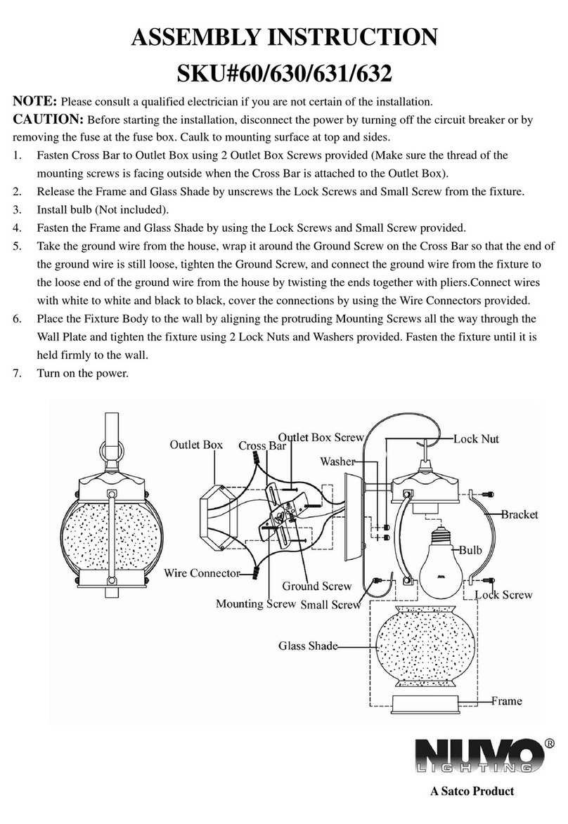 Satco Nuvo Lighting 60-630 Assembly instruction