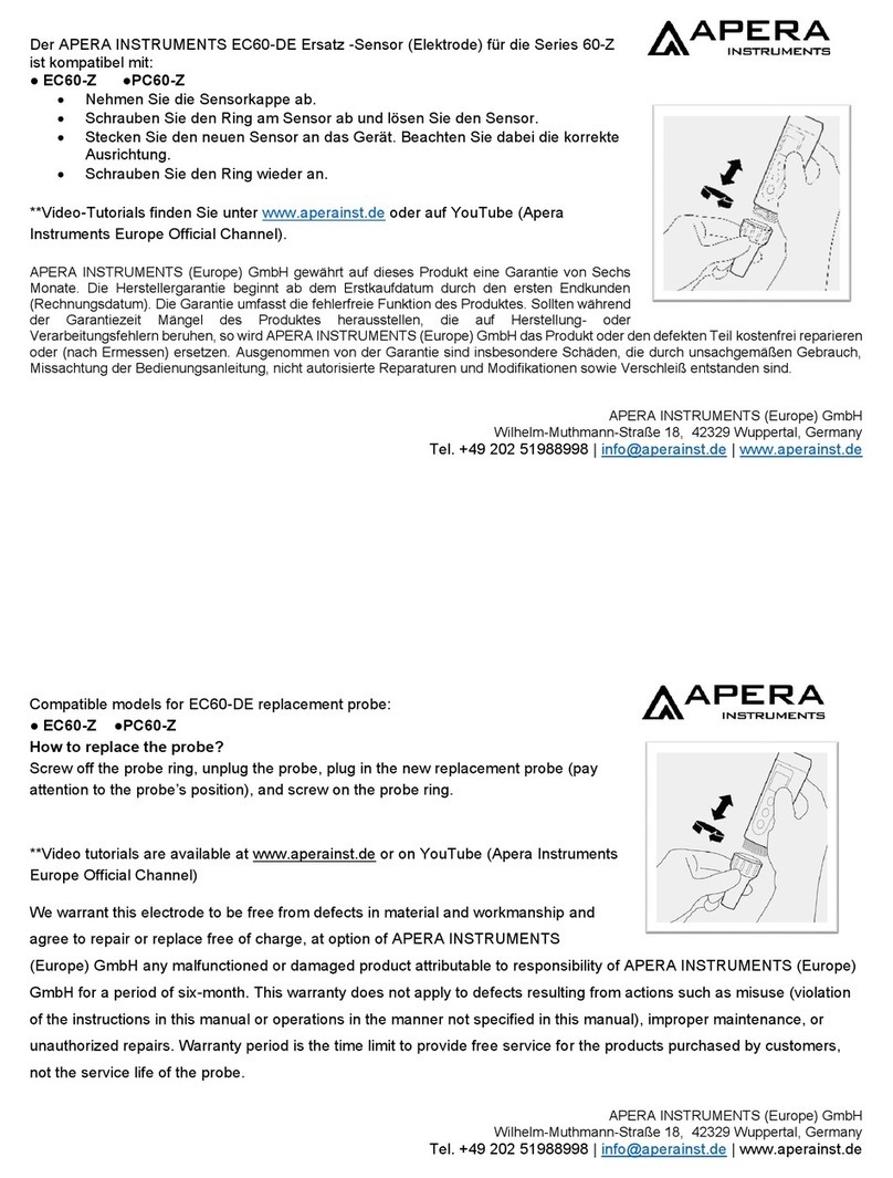 Apera EC60-Z quick start guide