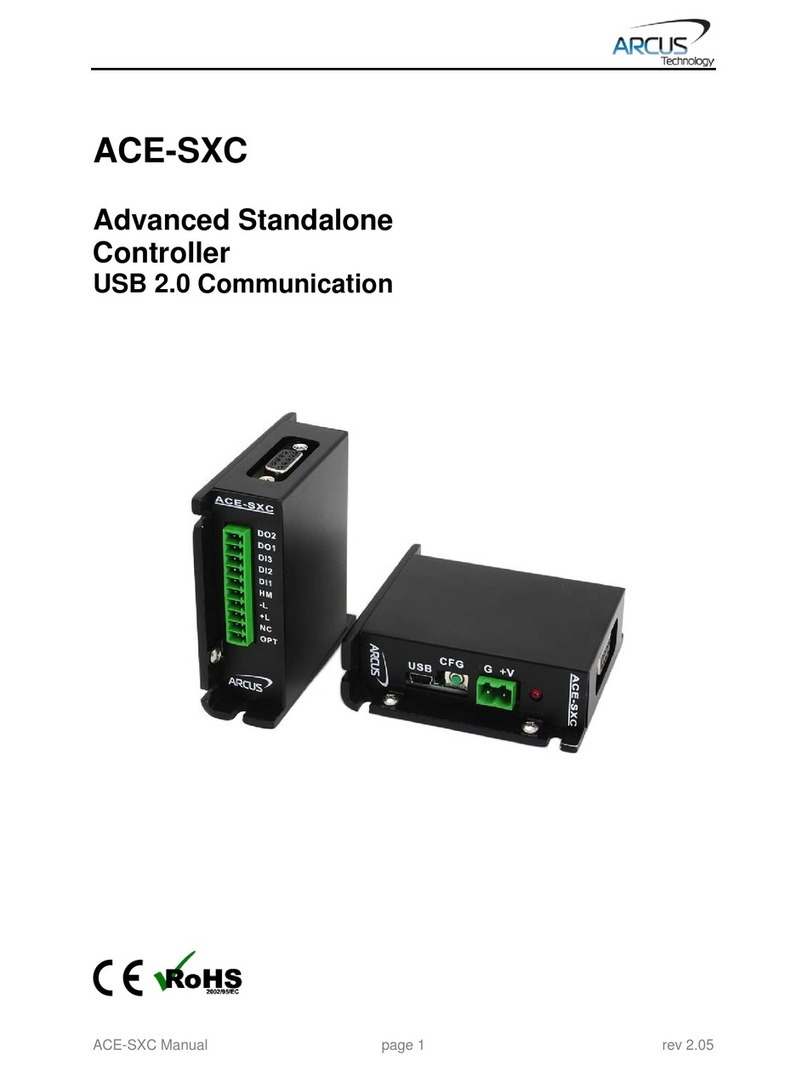 Arcus ACE-SXC manual