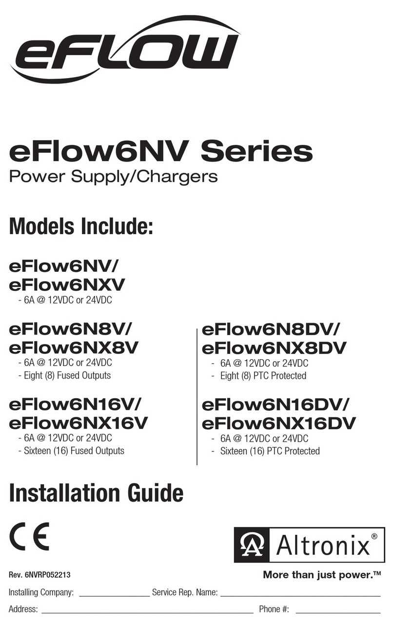 EFLOW Altronix eFlow6NV Series User manual
