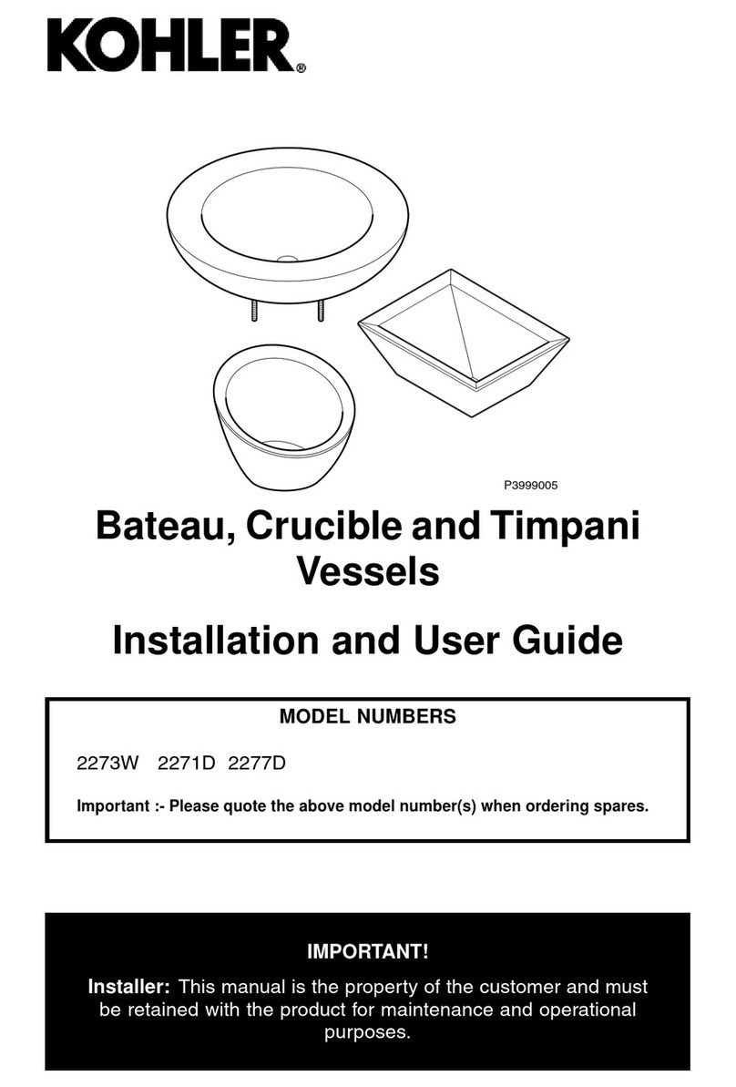 Kohler 2273W Installation and user guide