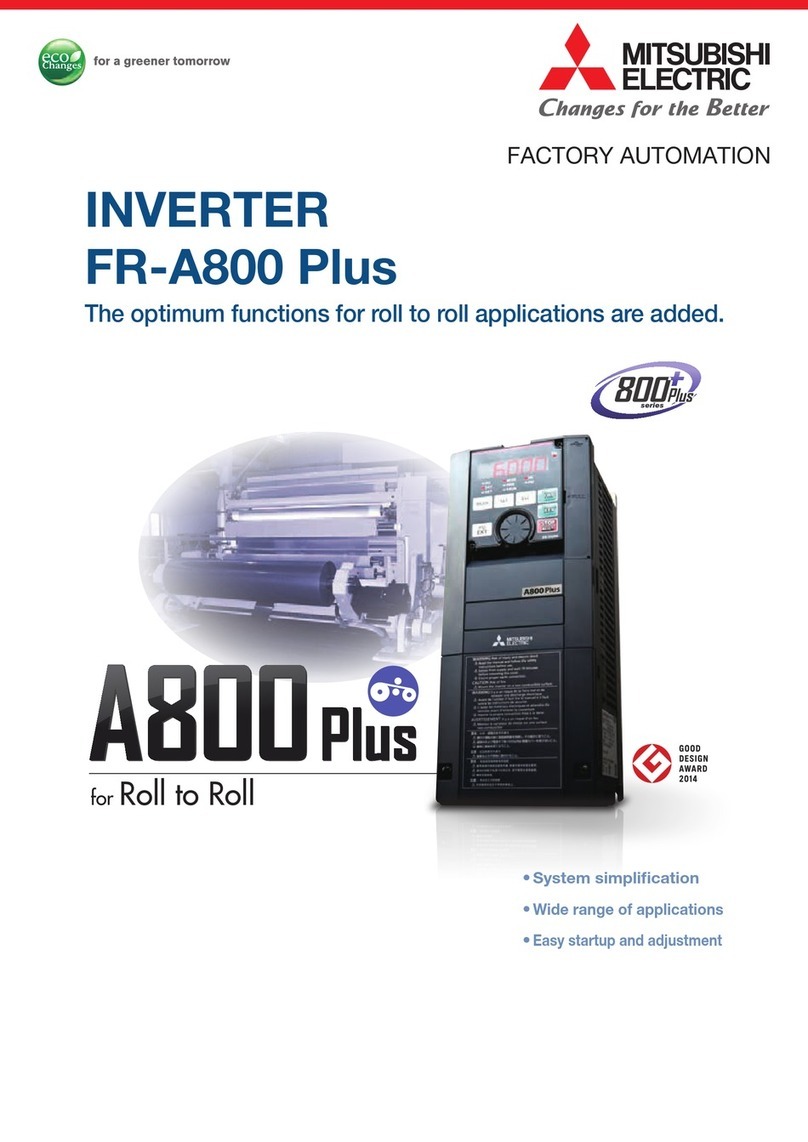 Mitsubishi Electric 800 Plus Series manual