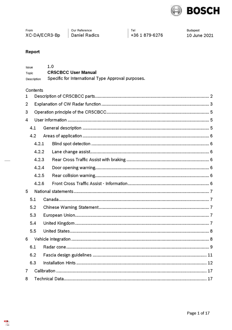 Bosch CR5CBCC user manual