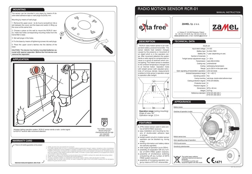 Zamel RCR-01 User manual